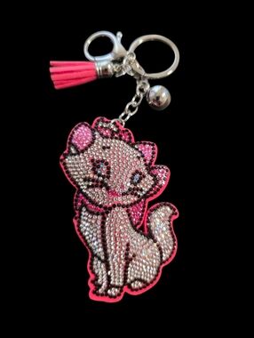 Marie Aristocat Tassel Bag Charm Keychain